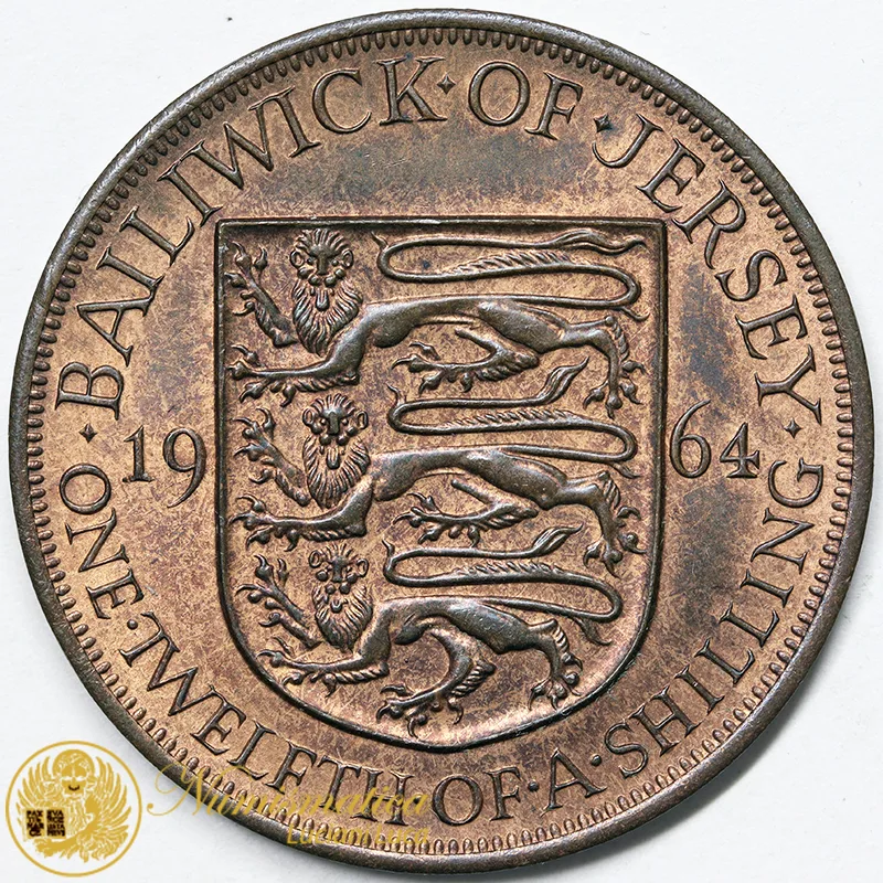 Jersey 1/12 Shilling 1964 Elisabetta II #4054