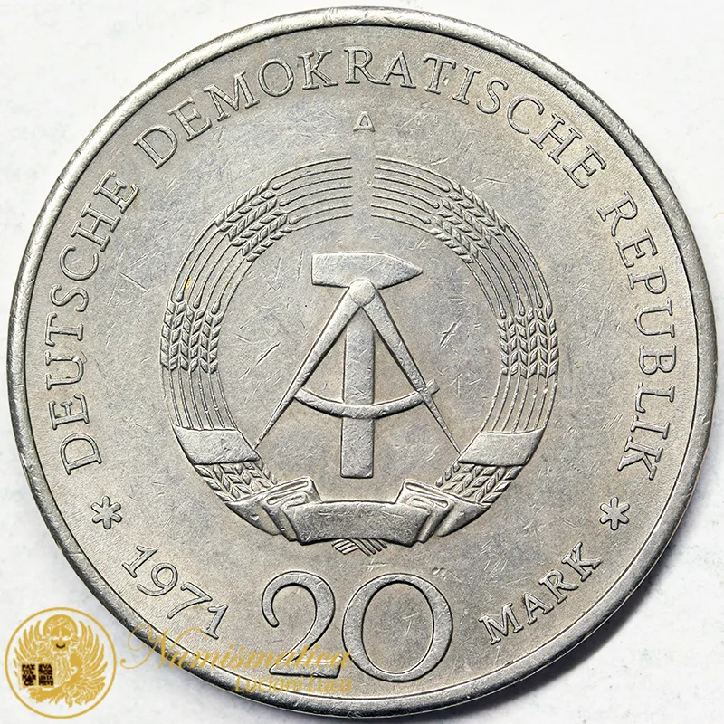 Germania DDR 20 Marchi 1971 ERNST THALMANN #4067