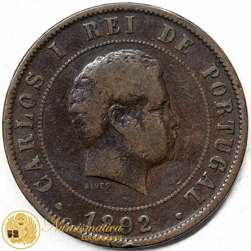 PORTOGALLO 20 Reis 1892 #4090