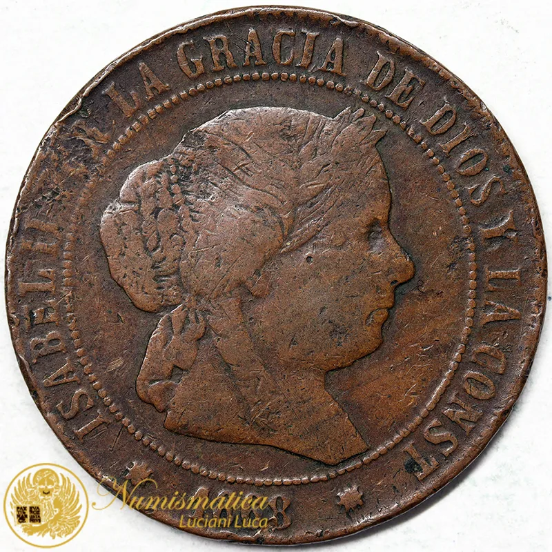 SPAGNA 5 Centimos de Escudo 1868 #4092