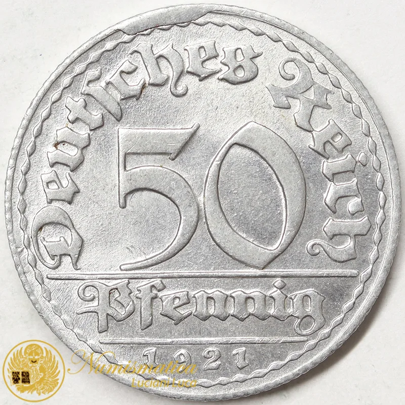 GERMANIA 50 PFENNIG 1921 D WEIMAR #1677