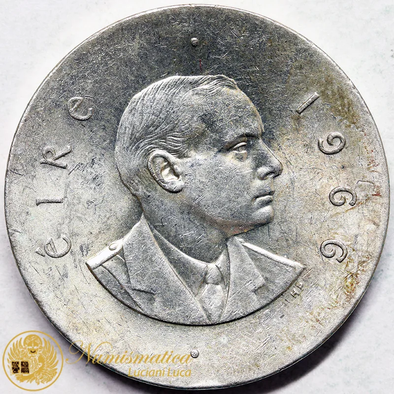 IRLANDA 10 scellini 1966 Anniversario Rivolta di Pasqua ARGENTO #4133