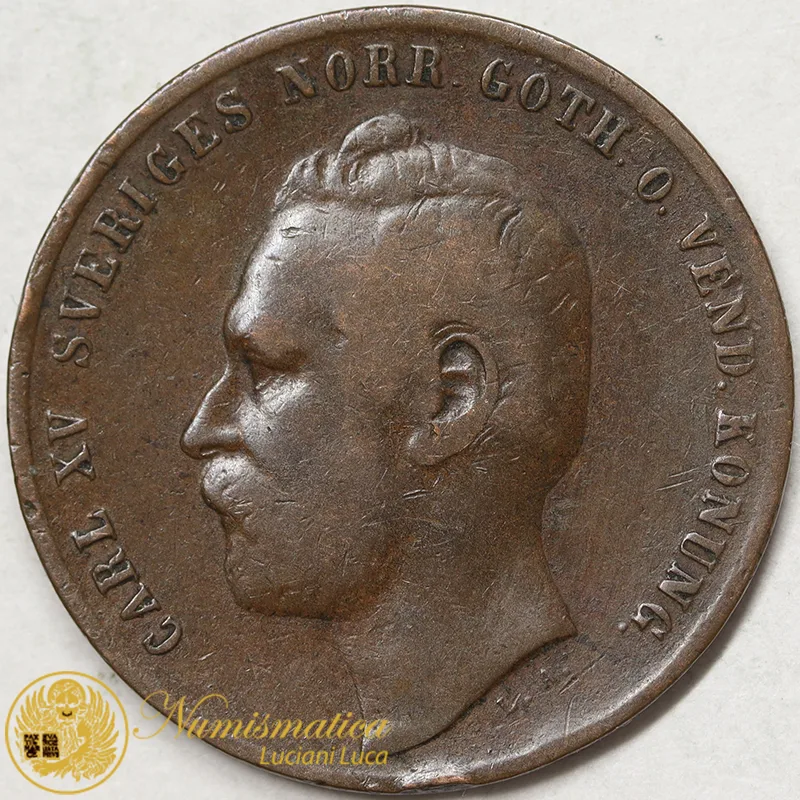 SVEZIA 2 Ore 1863 #1718