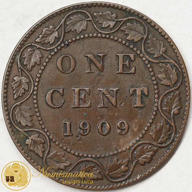 CANADA 1 Cent 1909 Edoardo VII #1723