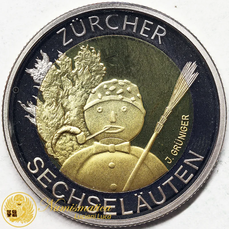 Svizzera 5 Franchi 2001 Carnevale a Zurigo #4171