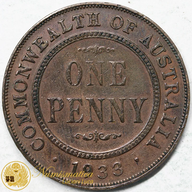 AUSTRALIA 1 PENNY 1933 GIORGIO V #4202