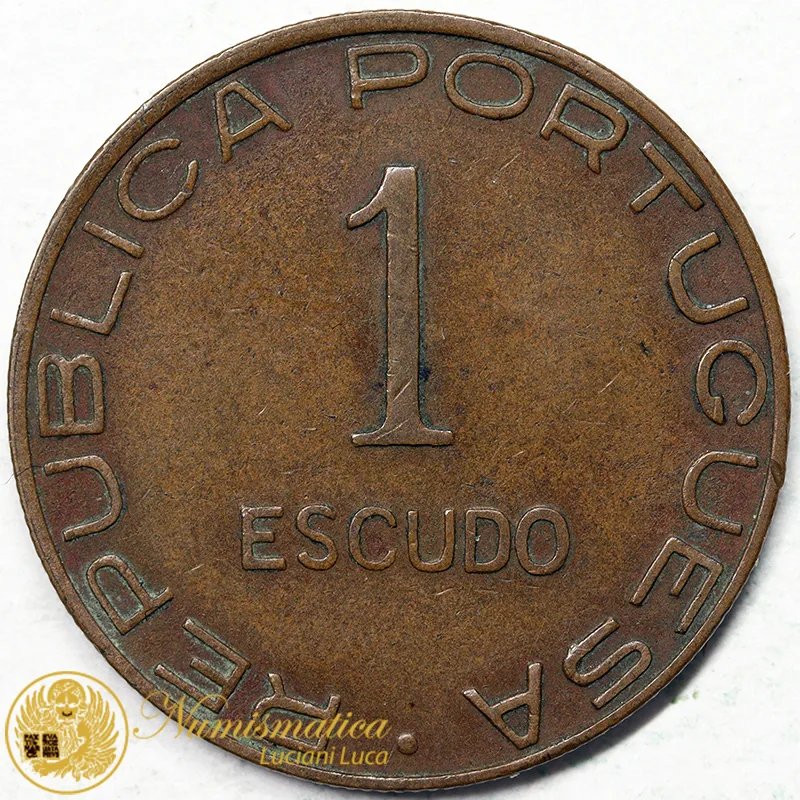 MOZAMBICO 1 Escudo 1945 Colonia Portoghese #4208