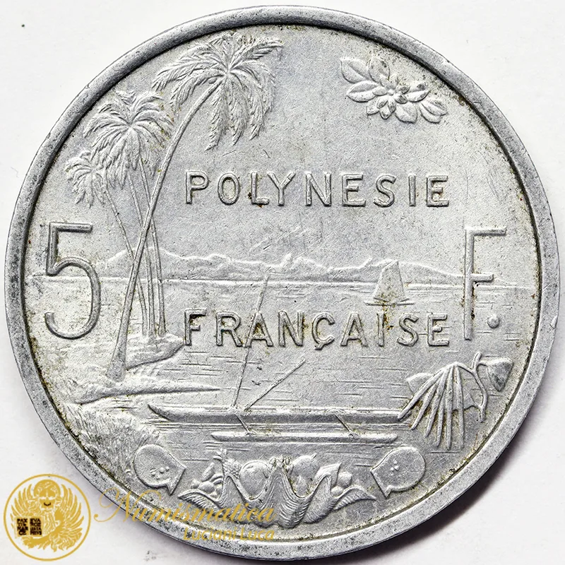 POLINESIA FRANCESE 5 Franchi 1965 SPL #4213