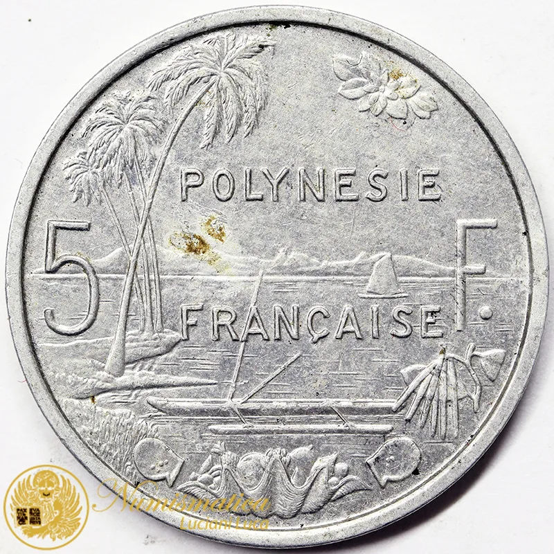 POLINESIA FRANCESE 5 FRANCHI 1982 BB #4214