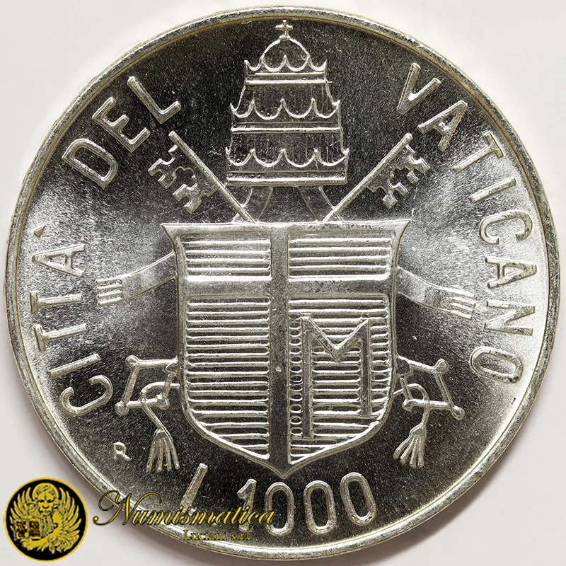 VATICANO 1000 LIRE 1984 Pace GIOVANNI PAOLO II ARGENTO §598