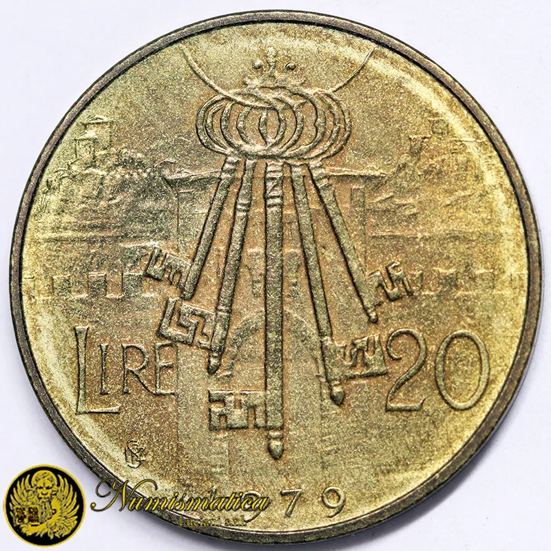 SAN MARINO 20 LIRE 1979 LE CHIAVI DELLA CITTA’ Fdc §723