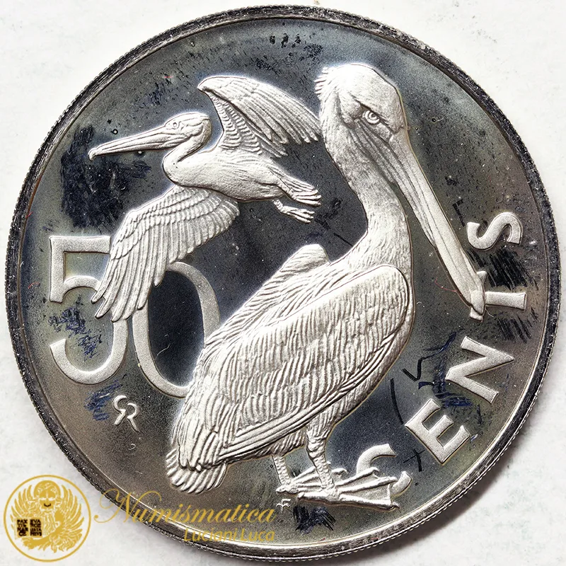ISOLE VERGINI BRITANNICHE 50 Cents 1975 nichel #4255