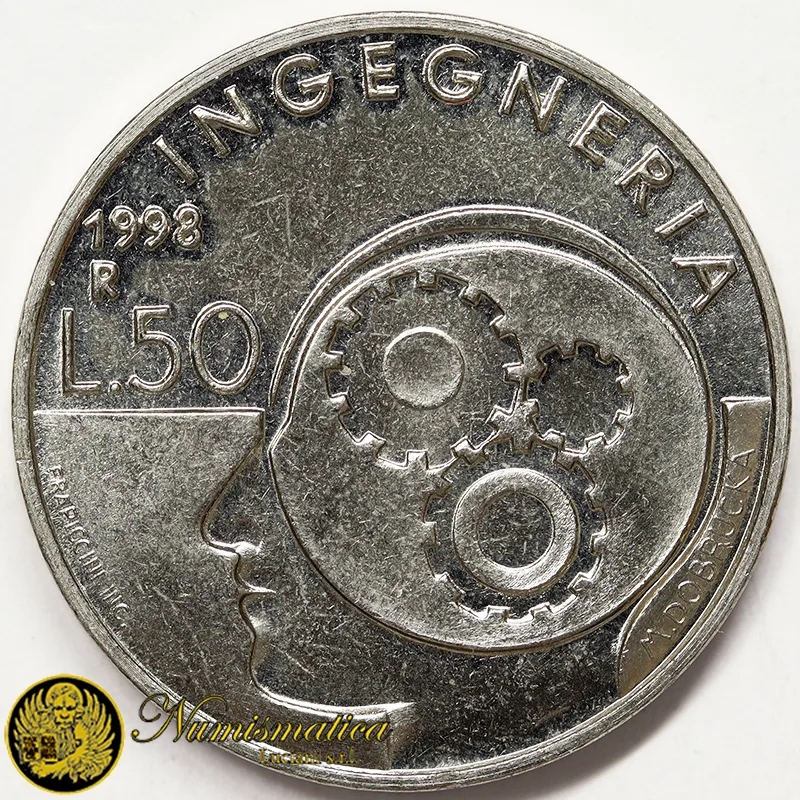 SAN MARINO 50 Lire 1998 Ingegneria §762