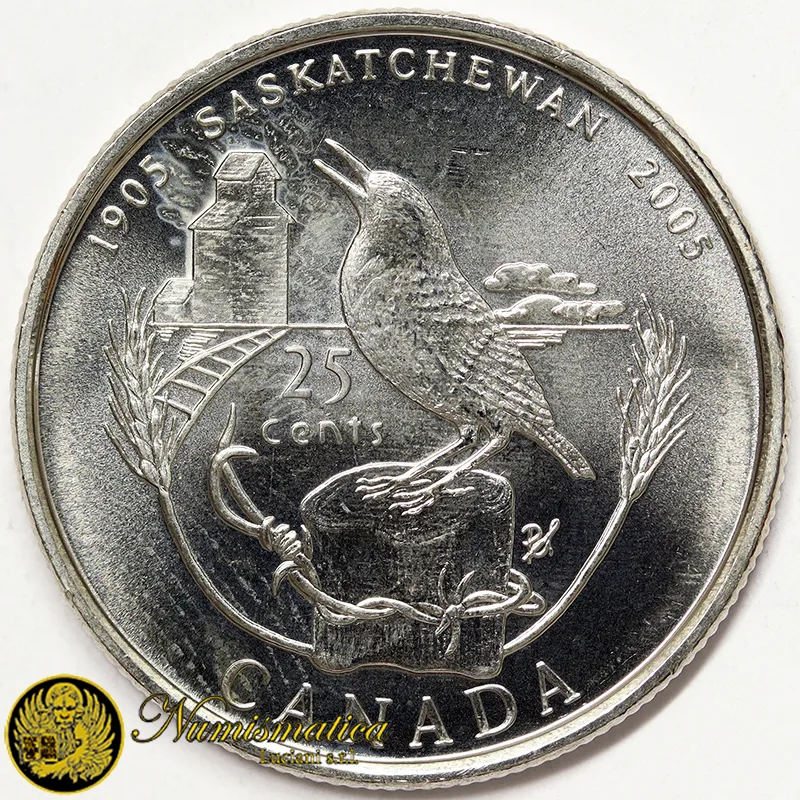 CANADA 25 CENTS 2005 Saskatchewan Fdc §179