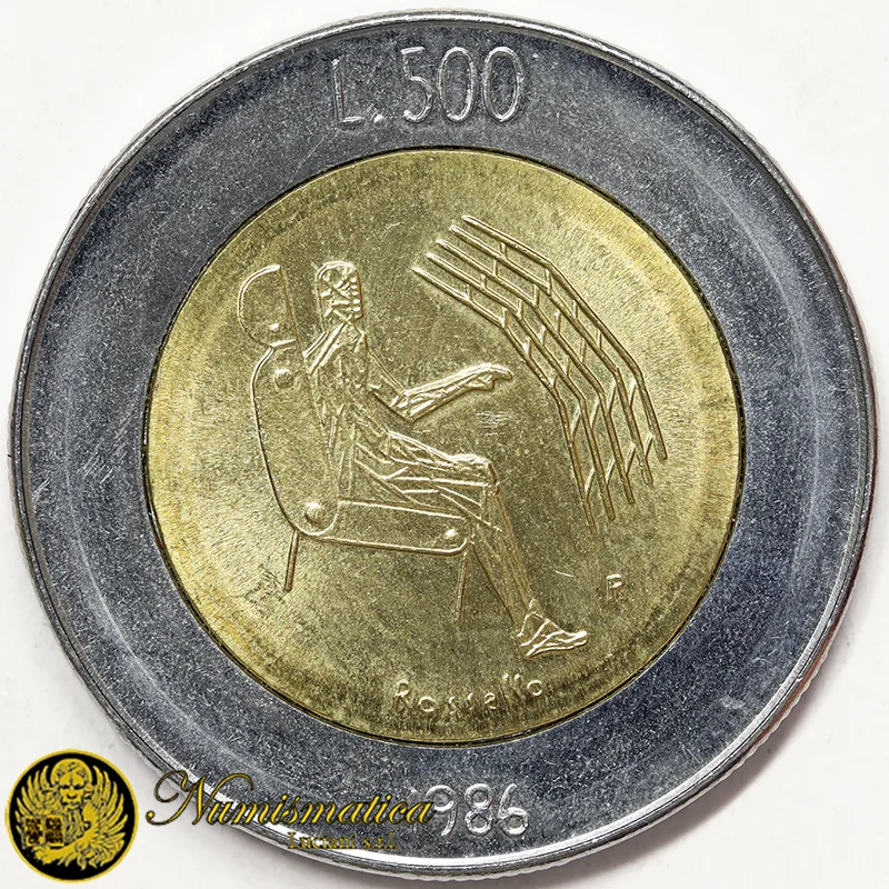 SAN MARINO 500 Lire 1986 Rivoluzione della Tecnologia §186