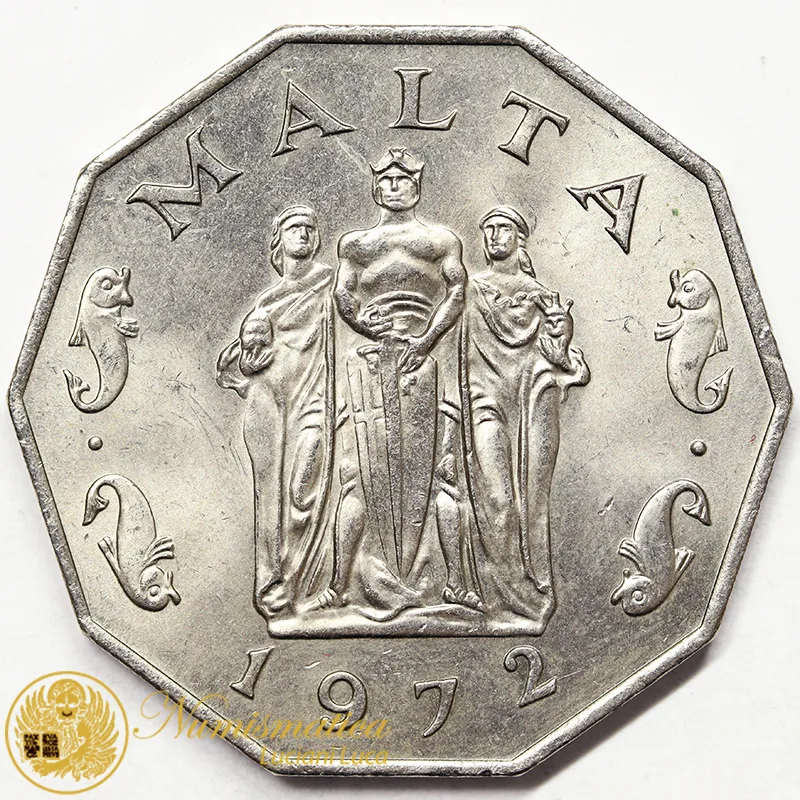 MALTA 50 Cents 1972 rame-nichel #4303