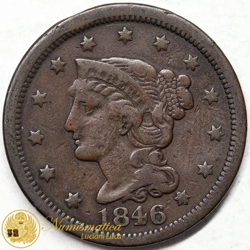 STATI UNITI 1 LARGE CENT 1846 #4312