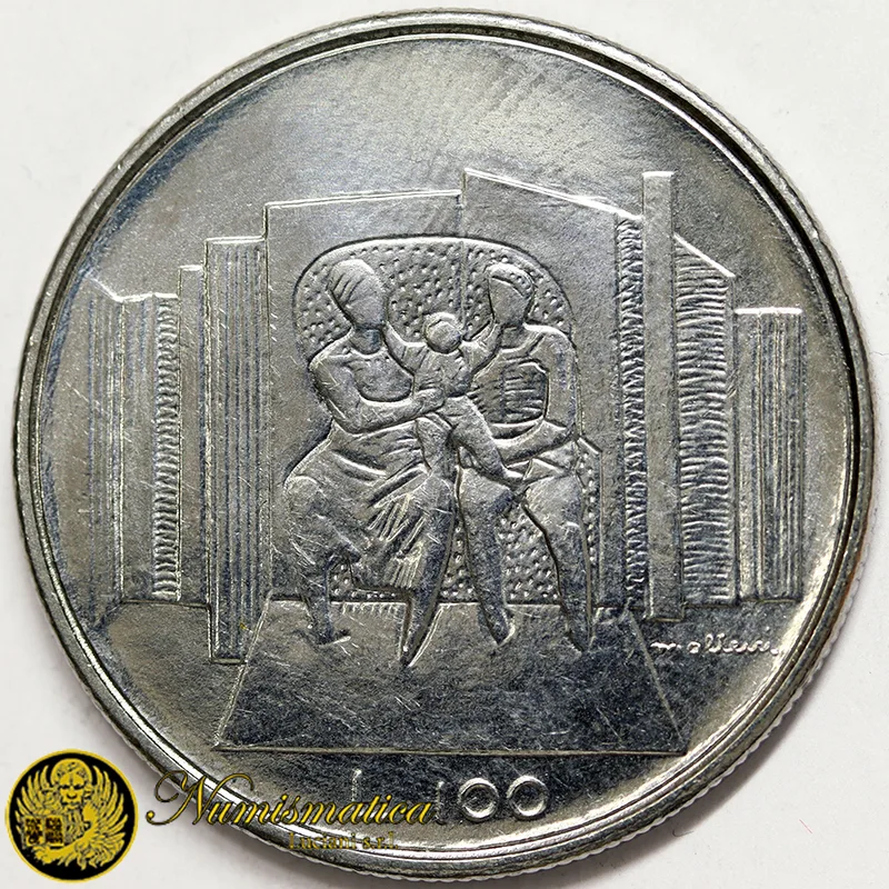 SAN MARINO 100 Lire 1976 La Famiglia §263