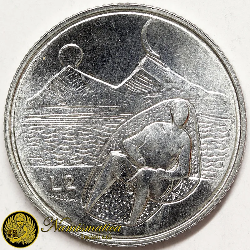 SAN MARINO 2 Lire 1976 Natura §268