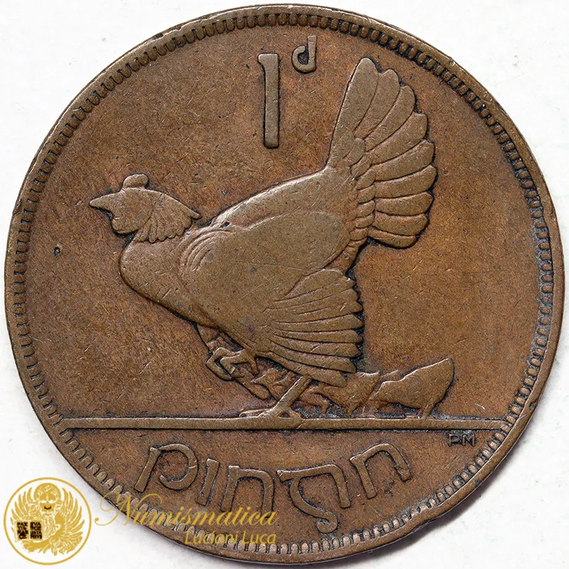 IRLANDA 1 PENNY 1928 bronzo #4328