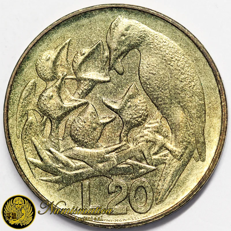 SAN MARINO 20 LIRE 1975 L’amore visto attraverso gli animali §272