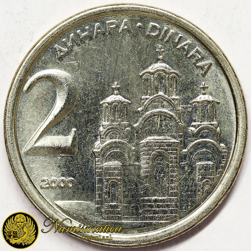 SERBIA 2 Dinari 2000 §355