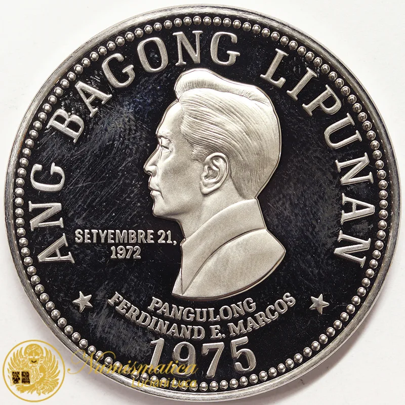 Filippine 5 Piso 1975 Ferdinand Marcos #4356