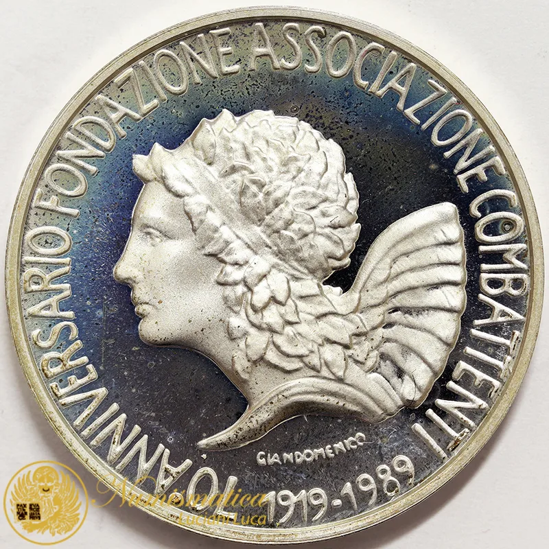 Medaglia 70 Associazione Nazionale Combattenti e Reduci 1989 Montecatini #4386