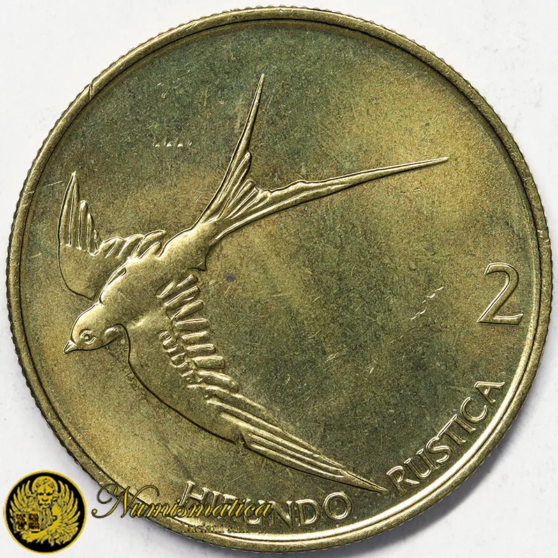 SLOVENIA 2 TOLARJEV 1995 rondine §454