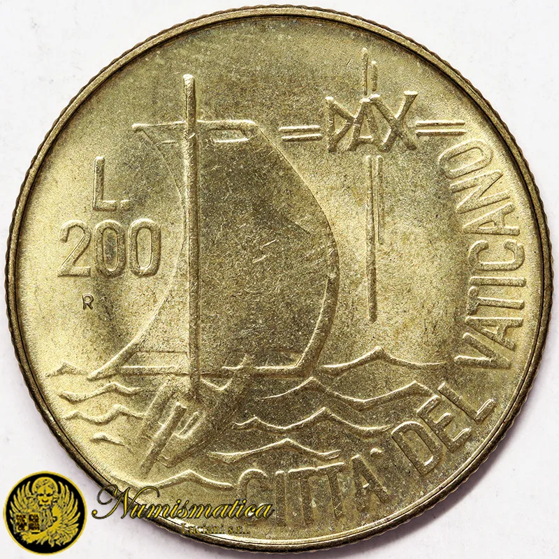 VATICANO 200 LIRE 1984 GIOVANNI PAOLO II §605