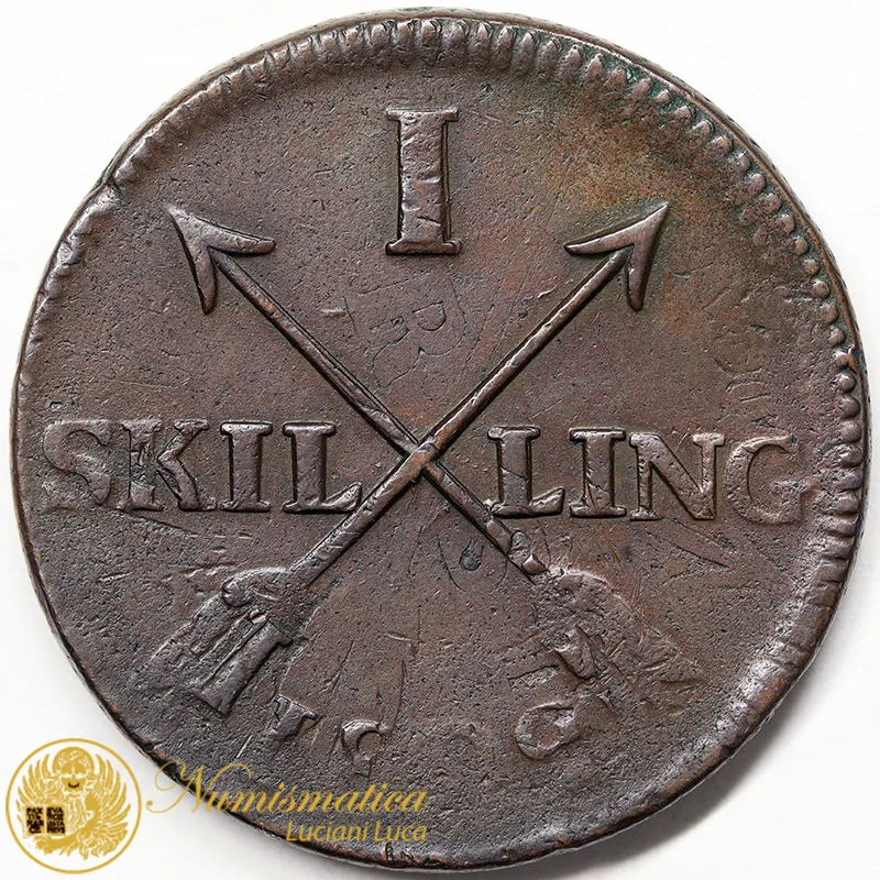 SVEZIA 1 SKILLING 1802 GUSTAF IV ADOLF #4491