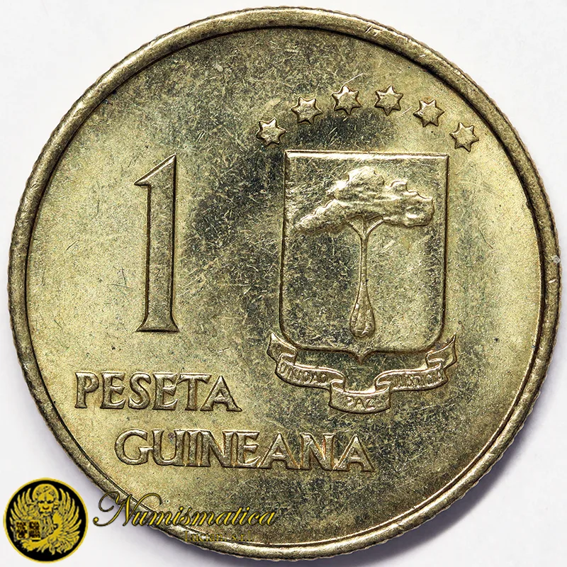 AFRICA GUINEA EQUATORIALE 1 PESETA GUINEANAS 1969 §643