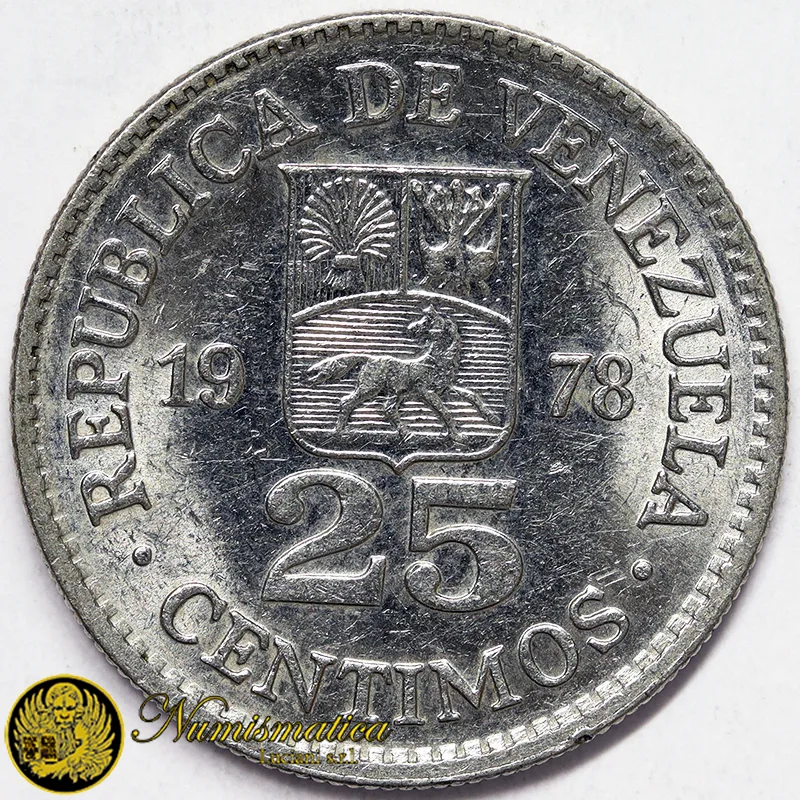 VENEZUELA 25 CENTIMOS 1978 §654