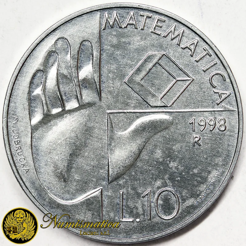 SAN MARINO 10 Lire 1998 Matematica §791