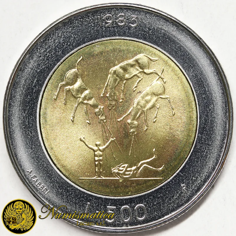 SAN MARINO 500 Lire 1983 Minaccia di Guerra Nucleare §793
