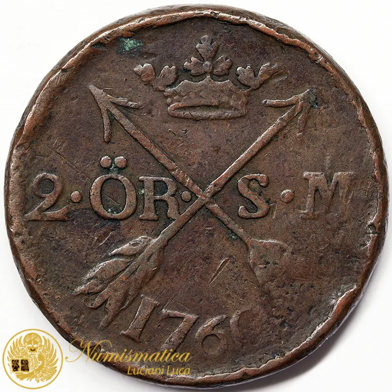 SVEZIA 2 ORE 1860 #4576