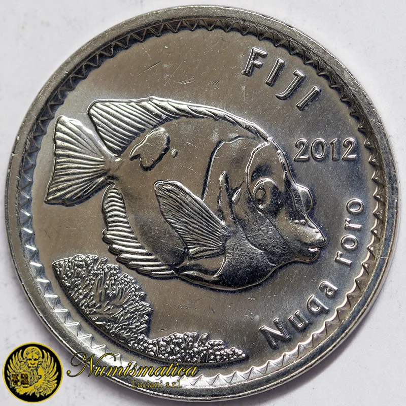 FIJI 5 CENTS 2012 PESCE CONIGLIO FDC §878