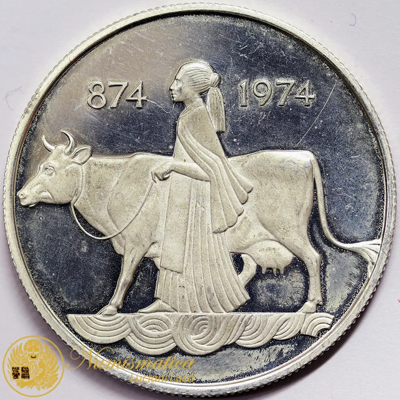 ISLANDA 500 KRONUR 1974 Ag #4618