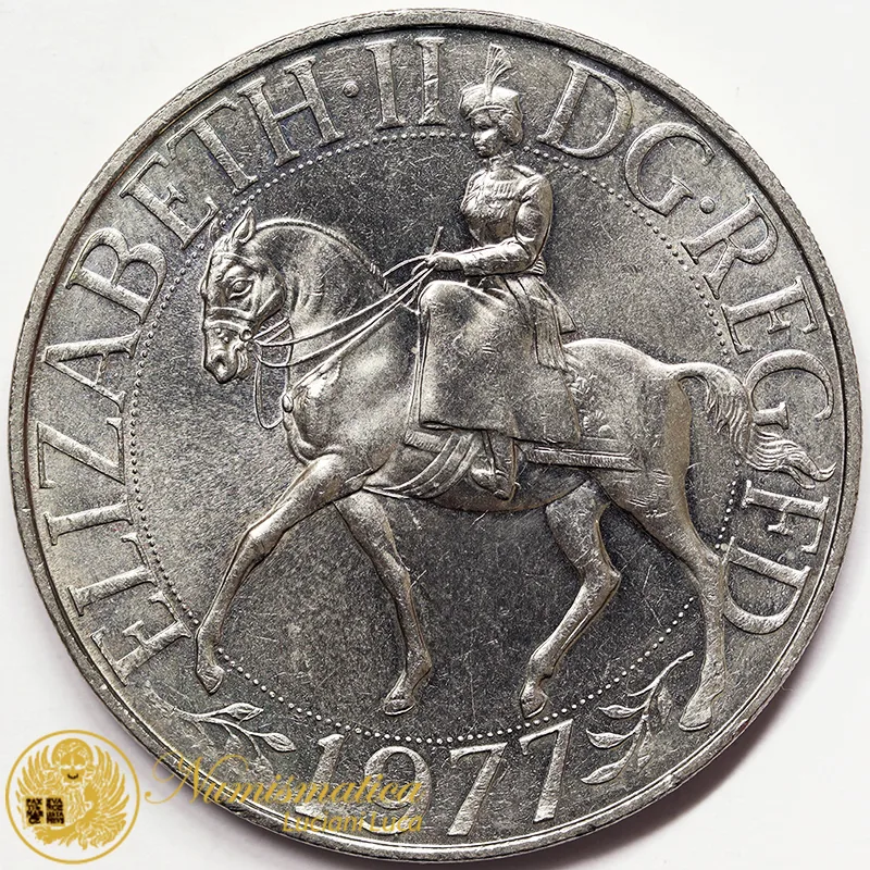 GRAN BRETAGNA 25 NEW PENCE 1977 Elisabetta II #4680