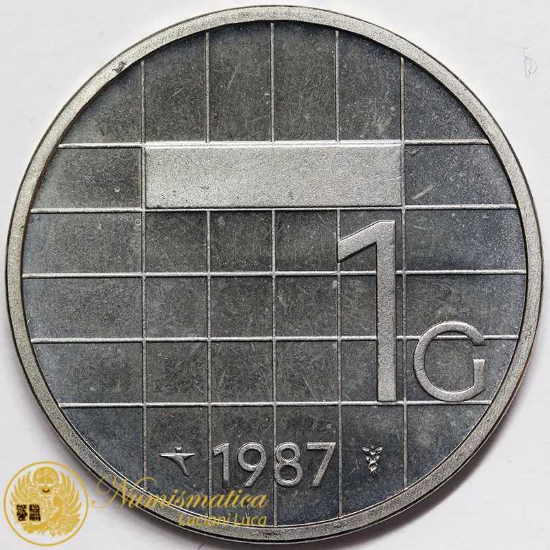OLANDA 1 Gulden 1987 #4814