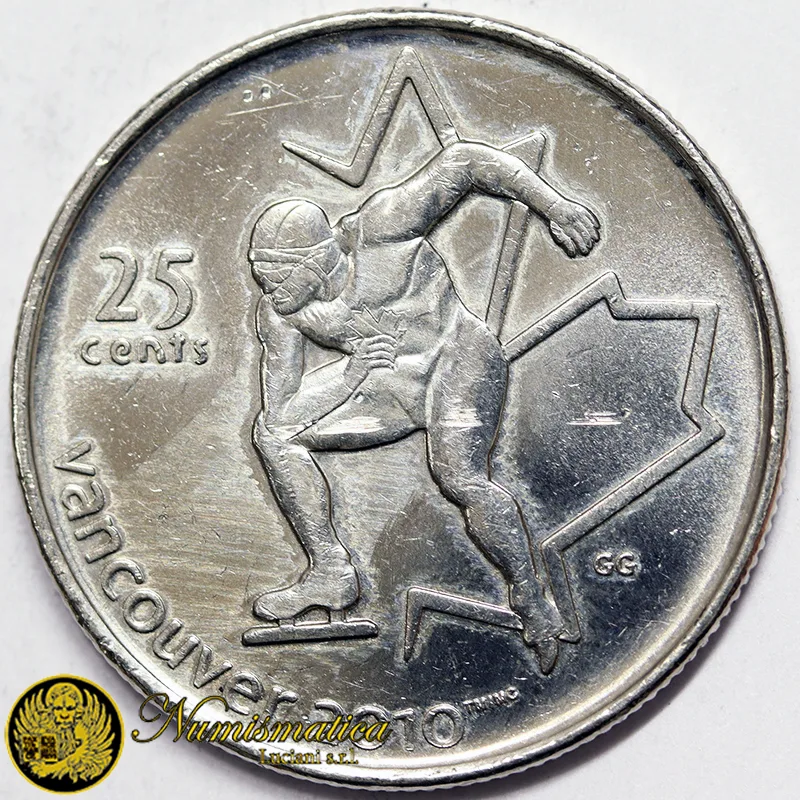 CANADA 25 CENTS 2009 VANCOUVER 2010 Pattinaggio di velocità §635