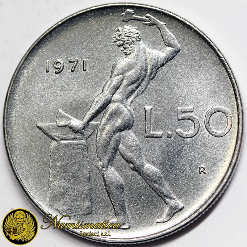 ITALIA 50 Lire 1971 Q.Fdc §663