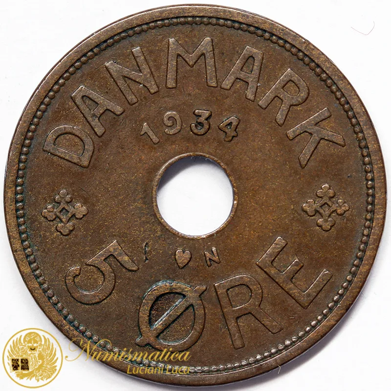 DANIMARCA 5 Ore 1934 BB #4909
