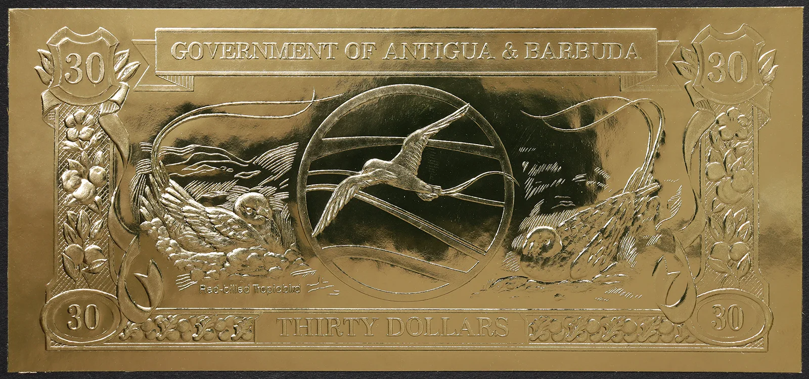 Antigua e Barbuda 30 Dollari 1984 Red-Billed Tropic Bird #B782