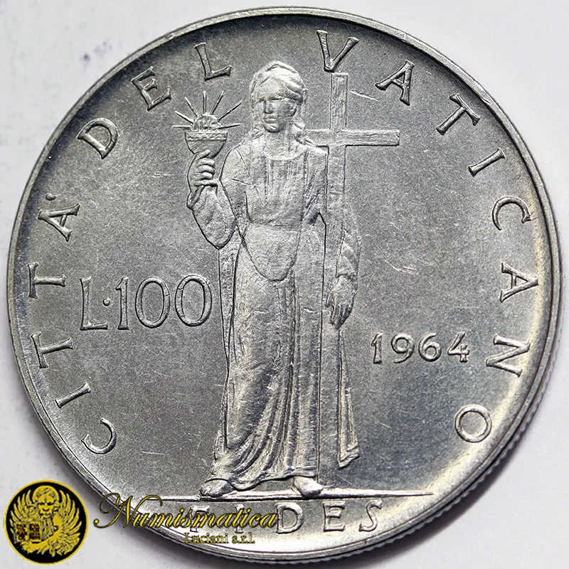 VATICANO 100 LIRE 1964 PAOLO VI An. II Q.Fdc §813