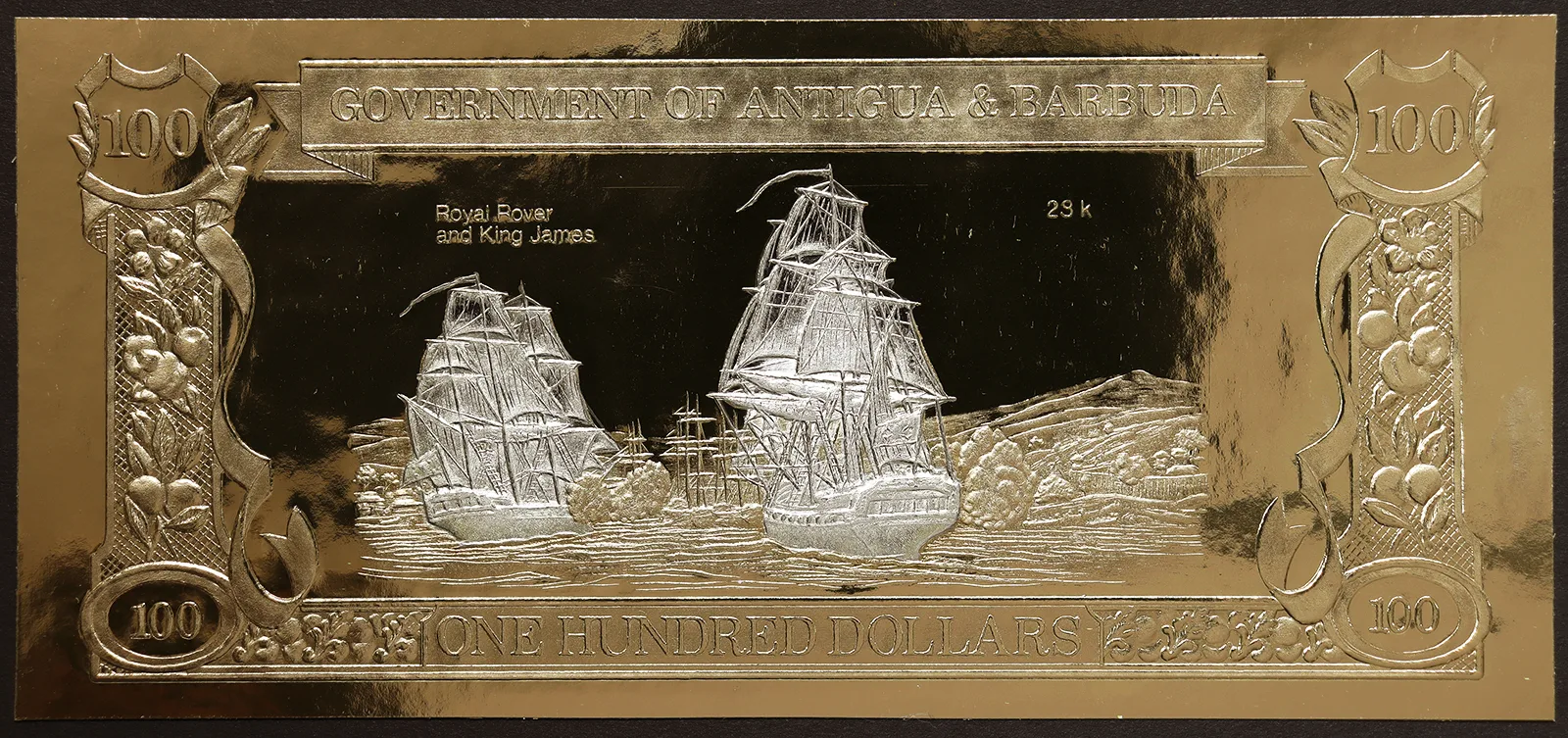 Antigua e Barbuda 100 Dollari FDS Howell Davis / King James #B933