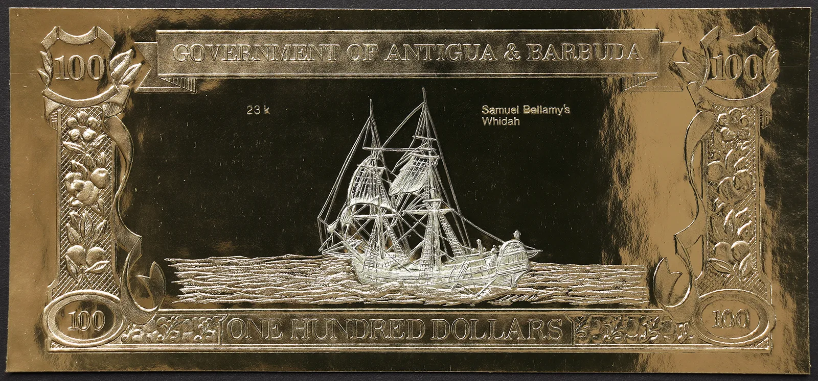 Antigua e Barbuda 100 Dollari Samuel Bellamy / Whidah #B973