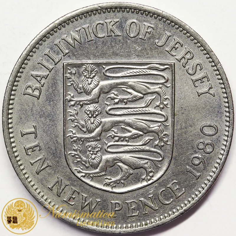 JERSEY 10 NEW PENCE 1980 #4995