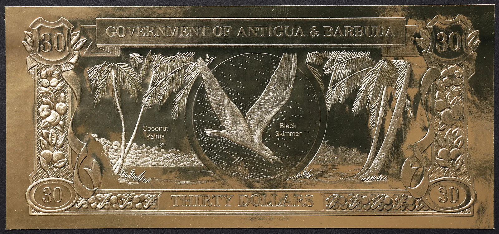 ANTIGUA E BARBUDA 30 Dollari 1984 FDS Black Skimmer #B1123