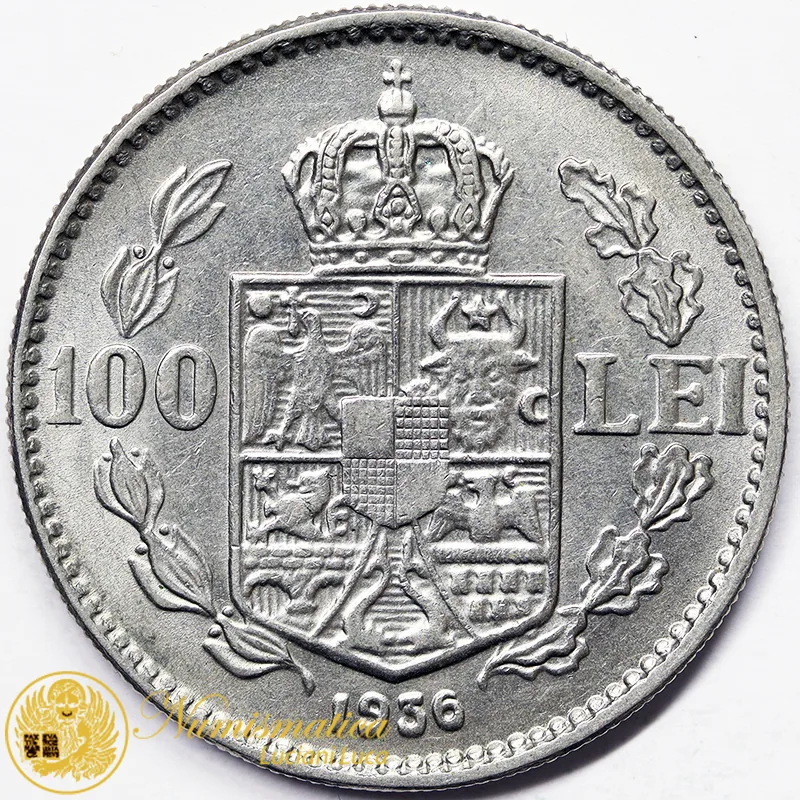 ROMANIA 100 Lei 1936 Carlo II Q.Fdc #5023